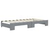 vidaXL Daybed with Trundle without Mattress Light Grey 90x190 cm