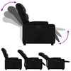 vidaXL Recliner Chair Black Faux Leather