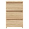 vidaXL Bed Cabinet Sonoma Oak 40x35x62.5 cm Engineered Wood