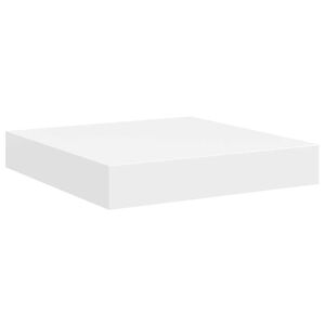 vidaXL Wall Shelf | White | Honeycomb MDF, metal | 23x23.5x3.8 cm