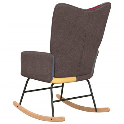 vidaXL Rocking Chair Patchwork Fabric
