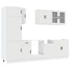vidaXL 8 Piece Kitchen Cabinet Set "Porto" White Engineered Wood