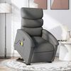 vidaXL Stand up Massage Recliner Chair Dark Grey Fabric