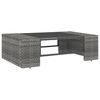 vidaXL 8 Piece Garden Lounge Set Poly Rattan Grey