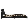 vidaXL Bed Frame "Viana" with LED without Mattress Black 152x203 cm
