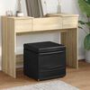 vidaXL Stool Black 41 x 41 x 40 cm Faux Leather and Engineered Wood
