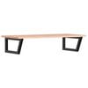 vidaXL Basin Shelf Wall Mounted Steel and Solid Wood Oak