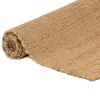 vidaXL Rug Rectangular Natural 80x160 cm Jute