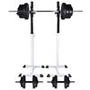 vidaXL Barbell Squat Rack with Barbell and Dumbbell Set 60.5 kg