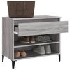 vidaXL Shoe Cabinet Grey Sonoma 70x36x60 cm Engineered Wood