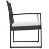 vidaXL Garden Dining Chairs 2 pcs Black PP Rattan