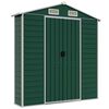 vidaXL Garden Shed Green 191x555x198 cm Galvanised Steel