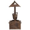 vidaXL Wishing Well Fountain with Pump 57x50x112 cm Solid Wood Fir