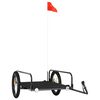 vidaXL Bike Trailer Black 135x70x37 cm Iron