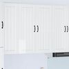 vidaXL Dishwasher Panel Lucca High Gloss White 80 x 31 x 100 cm