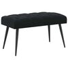 vidaXL Bench with Button Tufted Black 80 x 40 x 46 cm Velvet