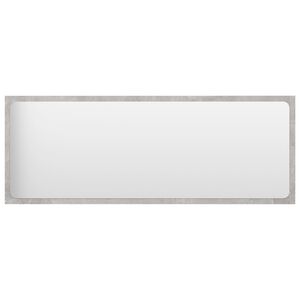 vidaXL Bathroom Mirror Concrete Grey 100x1.5x37 cm Engineered Wood