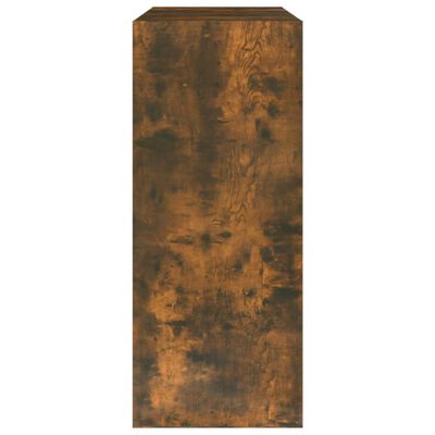 vidaXL Book Cabinet/Room Divider Smoked Oak 80x30x72 cm