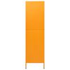 vidaXL Wardrobe Mustard Yellow 90x50x180 cm Steel