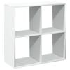 vidaXL Room Divider Bookcase White 69,5x29x69,5 cm Engineered Wood