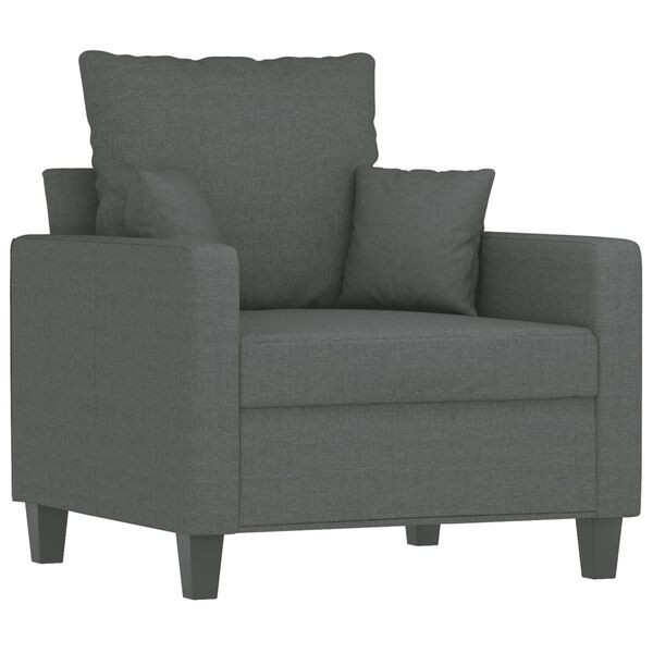 vidaXL Sofa Chair Dark Grey 60 cm Fabric