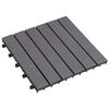vidaXL Decking Tile 30 pcs Grey 30 x 30 cm Acacia Hardwood