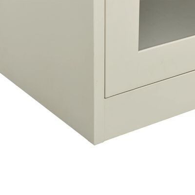 vidaXL Office Cabinet Light Grey 90x40x90 cm Steel