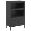 vidaXL Highboard Black 68x39x113 cm Steel