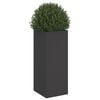 vidaXL Planter Black 32x29x75 cm Steel