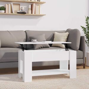 vidaXL Coffee Table White 101x49x52 cm Engineered Wood