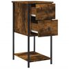 vidaXL Bedside Cabinets 2 pcs Smoked Oak 32x42x70 cm Engineered Wood