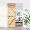 vidaXL Sliding Door with Hardware Set 70x210 cm Solid Wood Pine