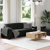 vidaXL 2 Piece Sofa Set with Cushions Black Velvet