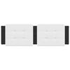 vidaXL Headboard Cushion "Zadar" Black and White 153 cm Faux Leather
