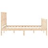 vidaXL Bed Frame without Mattress Double Solid Wood Pine