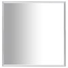 vidaXL Mirror | Silver | Glass, PVC | Medium | Minimalistic | Mirror | Square
