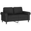 vidaXL 4 Piece Sofa Set with Pillows Black Velvet