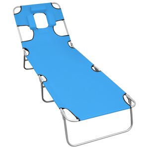 vidaXL Sun Lounger | Turquoise Blue