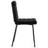 vidaXL Dining Chairs 6 pcs Black Velvet