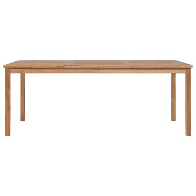 vidaXL Garden Table 200x100x77 cm Solid Teak Wood