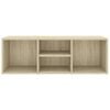 vidaXL Shoe Storage Bench Sonoma Oak 105x35x35 cm Engineered Wood