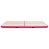 vidaXL Inflatable Gymnastics Mat with Pump 300x100x20 cm PVC Pink
