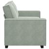 vidaXL 2-Seater Sofa Light Grey 180x78x84 cm Velvet