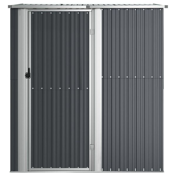 vidaXL Garden Shed Anthracite 180.5x97x209.5 cm Galvanised Steel