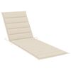 vidaXL Sun Lounger with Cushion Solid Acacia Wood
