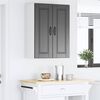 vidaXL Kitchen Cabinet with Door Black 60 x 31 x 80 cm Engineered Wood