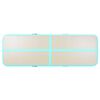 vidaXL Inflatable Gymnastics Mat with Pump 500x100x10 cm PVC Green