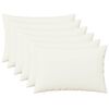 vidaXL Throw Pillow 6 pcs HEERLEN White 30 x 50 cm Fabric