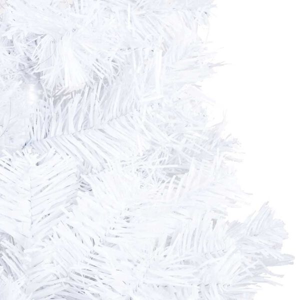 vidaXL Artificial Pre-lit Christmas Tree with Ball Set White 240 cm