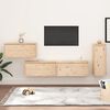 vidaXL TV Cabinets 4 pcs Solid Wood Pine